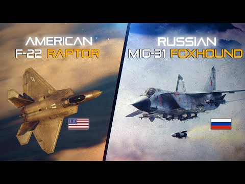 American F-22 Raptor Vs Russian Mig-31 Foxhound | Digital Combat Simulator | DCS |
