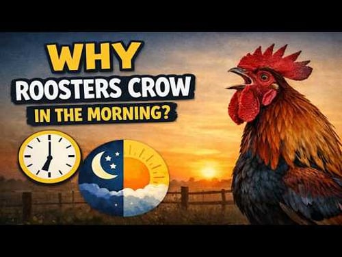 Why Roosters Crow Before Sunrise — The Reason Behind It!!!