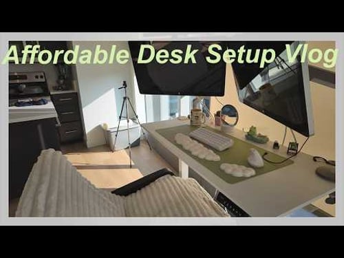 Affordable Work From Home Desk Setup Vlog