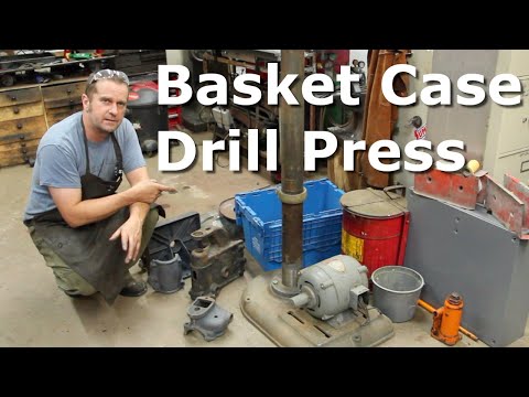 This Drill press was taken apart 30 years ago. Let's try to put it back together.