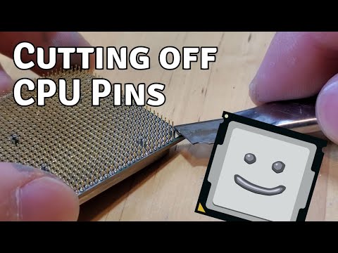 What happens if you cut off a CPU's pins?