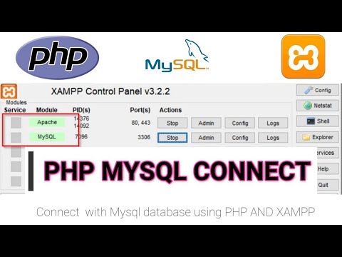 How to Connect PHP to MySQL Database using XAMPP | Create a new database