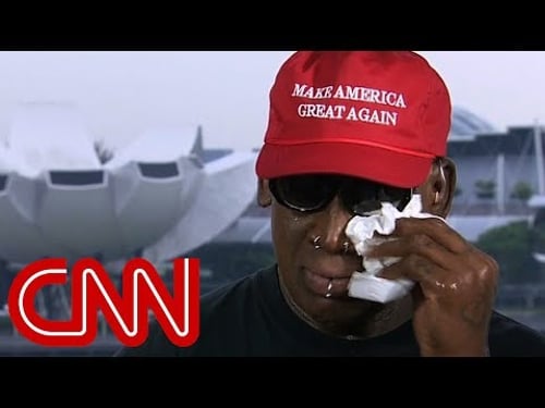 Dennis Rodman gets emotional after Trump-Kim summit