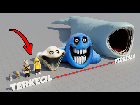 AMAZING!! Aku Membandingkan Ukuran HUNGRY WORM dengan MONSTER di Bumi!!