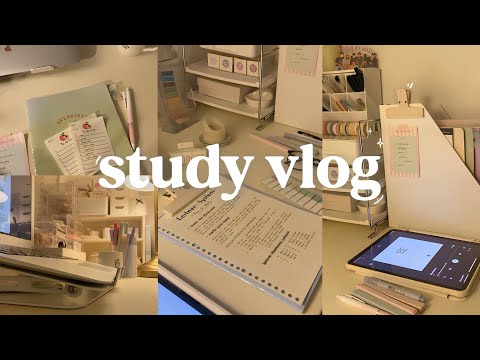 STUDY VLOG | 4:30am, notes, lots of studying, study productive, motivation ห เผเผโเผโ๐ท