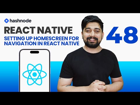 Setting up Home screen for navigation in react native