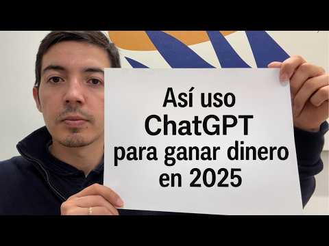 Cómo GANÉ más de $1000 USD al mes con ChatGPT (paso a paso)