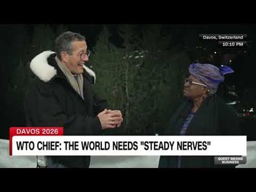 World Trade Organization Director-General Ngozi Okonjo-Iweala urges traders to keep steady nerves