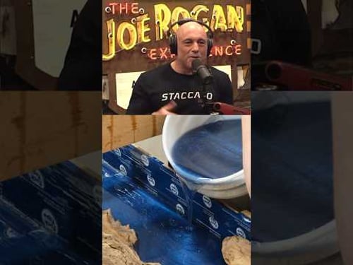 Was Joe Rogan talking about our desk? #woodworking #epoxy #desk #joerogan #jre