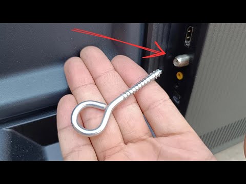 Insira um parafuso PITÃO na sua TV e assista todos os canais do mundo! Sinal UHF E VHF