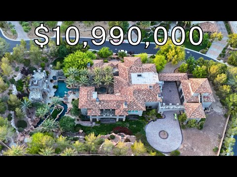 Inside a $10,990,000 Las Vegas MEGA Mansion with a Lazy River!