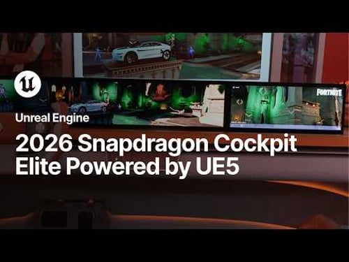 Qualcomm Technologies' 2026 Snapdragon Cockpit Elite Powered by Unreal Engine 5