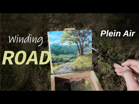 Loose Brushwork Country Landscape Oil Painting | En Plein Air