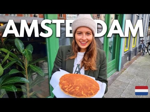 Trying the BEST Dutch Street Food in AMSTERDAM: XXL Stroopwafel, Legendary Cookies, Saucy Fries