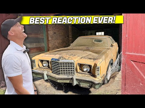 BEST REACTION EVER! Son Sees Deceased Father's Thunderbird CLEANED For First Time in 40 YEARS!