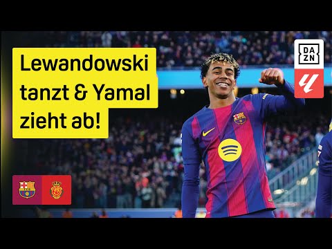 Yamal & Lewandowski erfolgreich: FC Barcelona - Mallorca | 23. Spieltag | LaLiga | DAZN Highlights