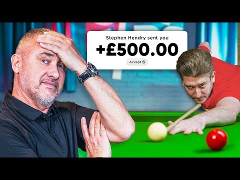 Beat Stephen Hendry, Win £500