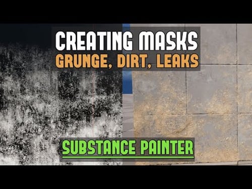 Substance Painter: Create Perfect Tiling Dirt/Grunge/Leak Masks for Texture Blending for Game Art