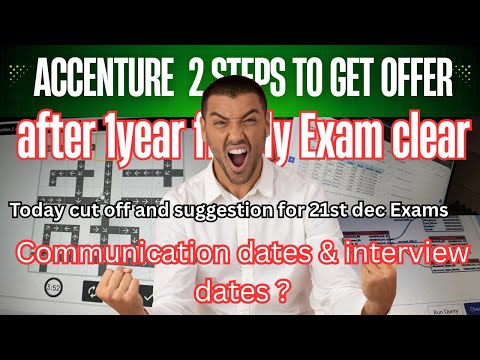 Accenture associate software engineer Exam clear π₯|accenture communication dates & interviews?