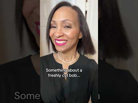 Something about a freshly cut bob…