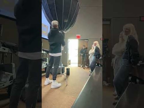 Crashing a College Lecture for the Perfect Shot! #shorts