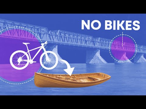 Want to leave the island of Montreal by bicycle? There are few options