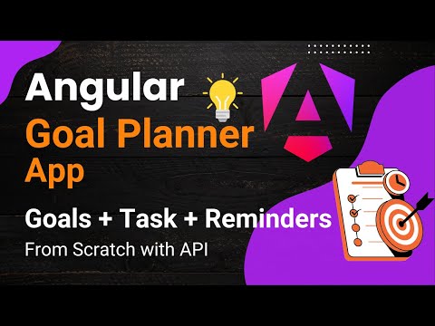 Goal Planner App in Angular | Track Tasks, Set Goals & Get Reminders! (Full Project)