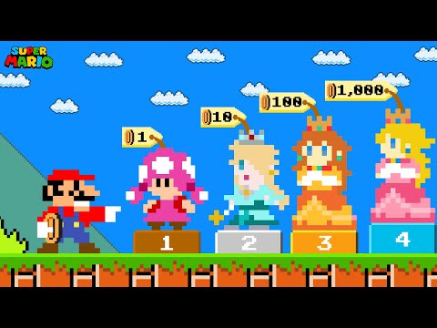 Mario Can Buy All Characters Princess in Super Mario Bros.