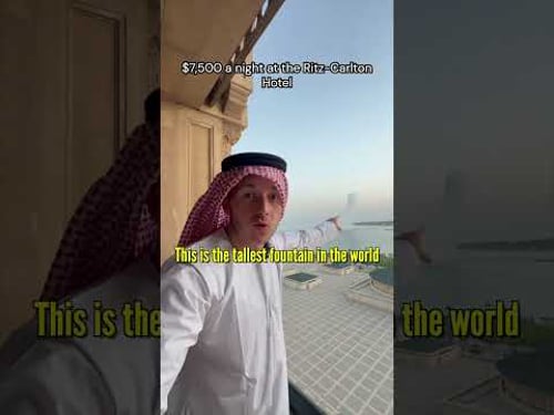 $7,500 a night at the Ritz-Carlton Hotel ๐ธ๐ฆ