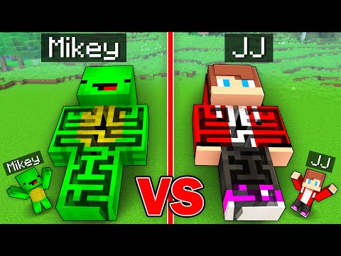 Mikey and JJ Statue MAZE Labyrinth Survival Battle in Minecraft - Maizen