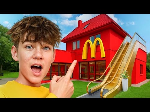 Ivan Built a SECRET McDonald's in My Room