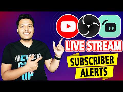 Subscriber Alert YouTube Live Stream Tutorial 2024 | How to Add Superchat & Subscriber Alerts in OBS