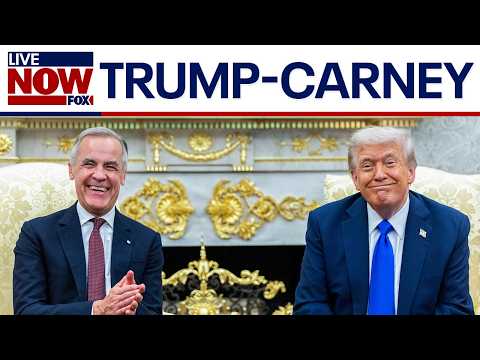 Trump changes tone on Canada, hosts Carney in Oval Office