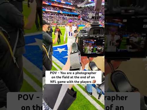 POV - Crazy experience on the field at the end of an NFL game with the players! ๐๐ธ