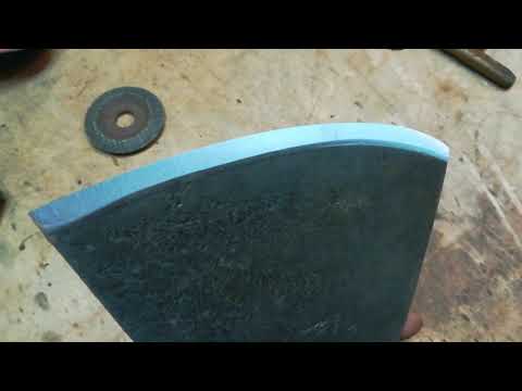 HOW TO SHARPEN AN AXE! PERFECT SHARPENING!!! BUTCHER'S AXE.