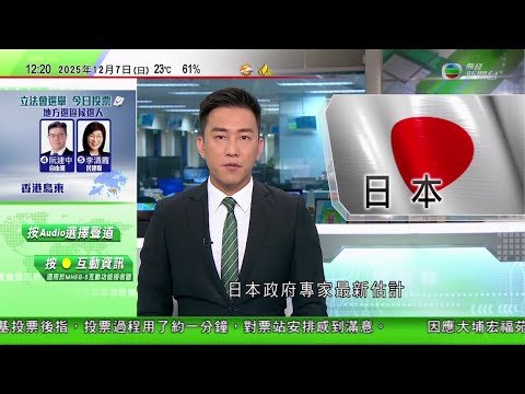 TVB午間新聞|印度夜總會火警至少25死 初步調查指或涉燃氣罐爆炸|日方稱戰機兩次遭中國戰機雷達照射 中方指被多次抵近滋擾促停止抹黑|日本政府專家估計東京若發生7.3級地震 或致近二萬人死亡|TVB