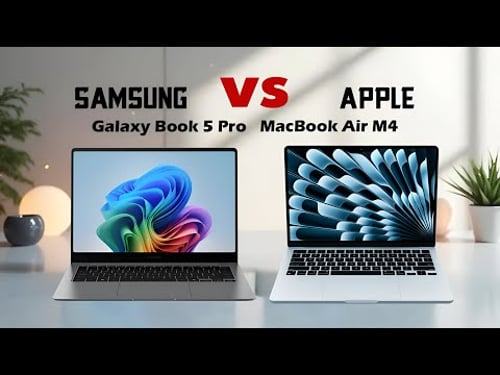 Samsung Galaxy Book 5 Pro vs Apple MacBook Air 13 M4 - spec review & comparison