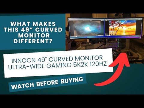 Unboxing video and setup for Innocn 49" Curved Monitor