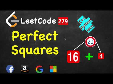 Perfect Squares | LeetCode 279 | C++, Java, Python