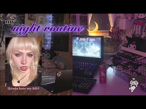 romanticizing my night 🌙 cleaning, haircut, gaming, talking abt life :3