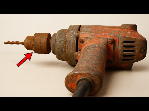 Rusty Antique Drill Restored After 120 Years | Olden Restoration