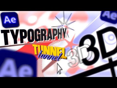 3D Camera Typography Tunnel | After Effects Tutorial