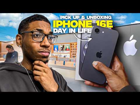 Day In The Life | iPhone 16e Pick Up & Unboxing Review! Matte White & Black