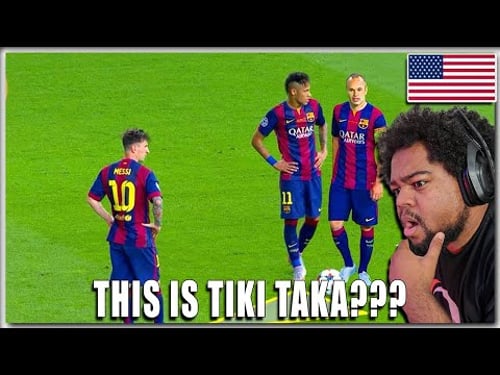 AMERICAN REACTS TO - Barca: Top 10 Most BEAUTIFUL Tiki Taka Goals! (For the FIRST TIME)