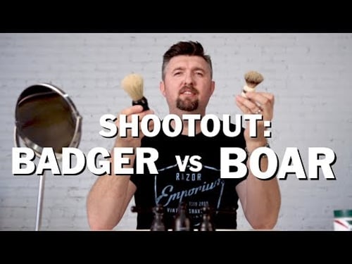 Wet Shave Showdown: Badger vs. Boar Shaving Brush