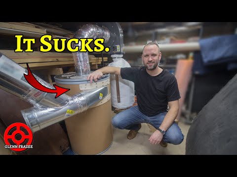 DIY 55 Gallon Thien Baffle Dust Collection Cyclone Separator