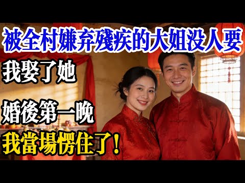 被全村嫌棄殘疾的大姐沒人要,我娶了她,婚後第一晚我愣住!