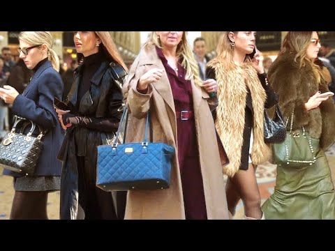 November 2025 Milan Street Style🇮🇹Elegant Beautiful Trend & Fashion VLOG #vogue #vanityfair