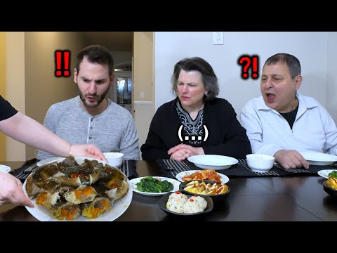 My family tries Korean raw marinated crab for the first time... | what i eat in a day