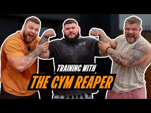 World's Strongest Brothers Take On Gym Reaper! 🔥 Log & Bench Press Session